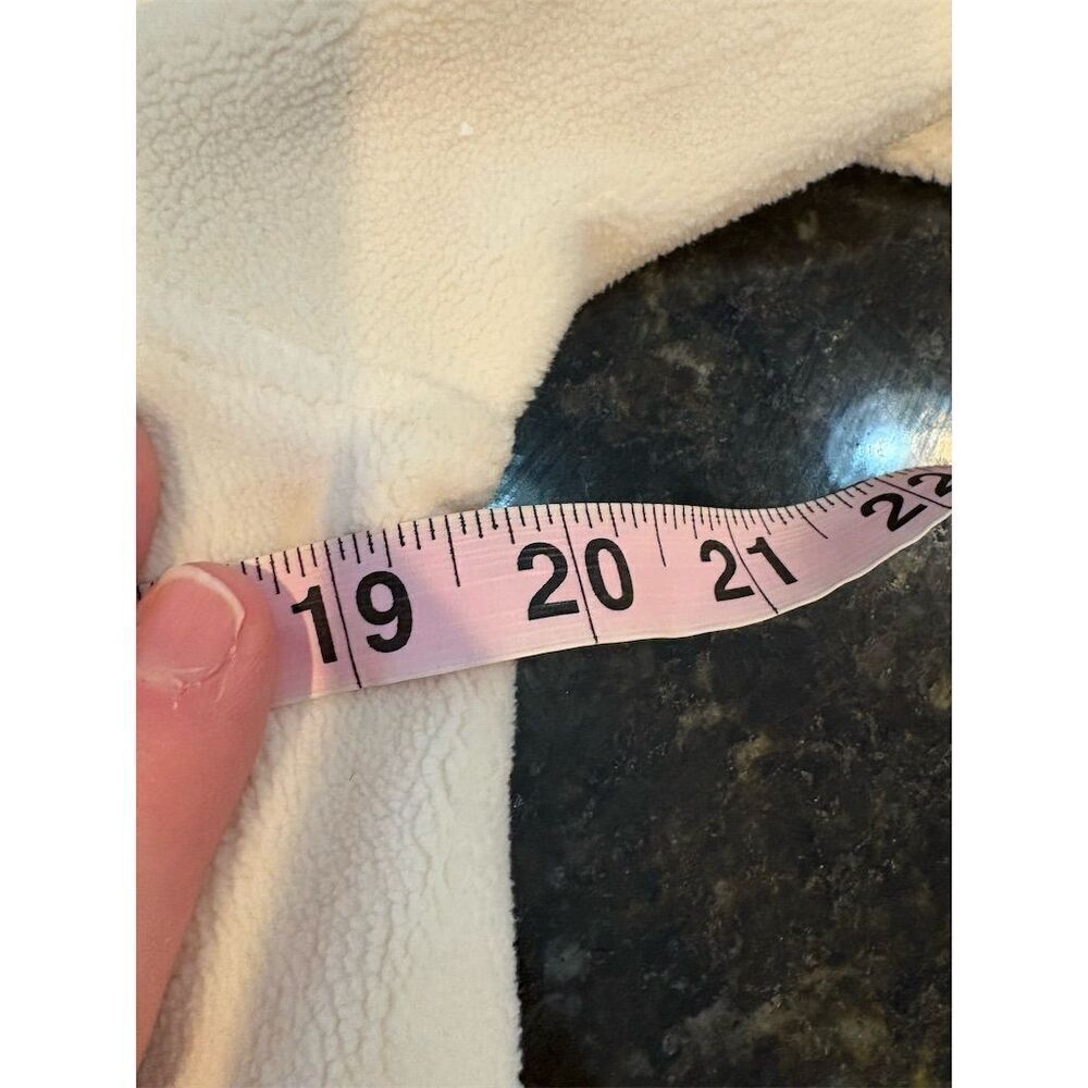 *3/$15 32 Degrees Women's Ivory Fleece Pullover M Snap Button Warm Top - Picture 11 of 11